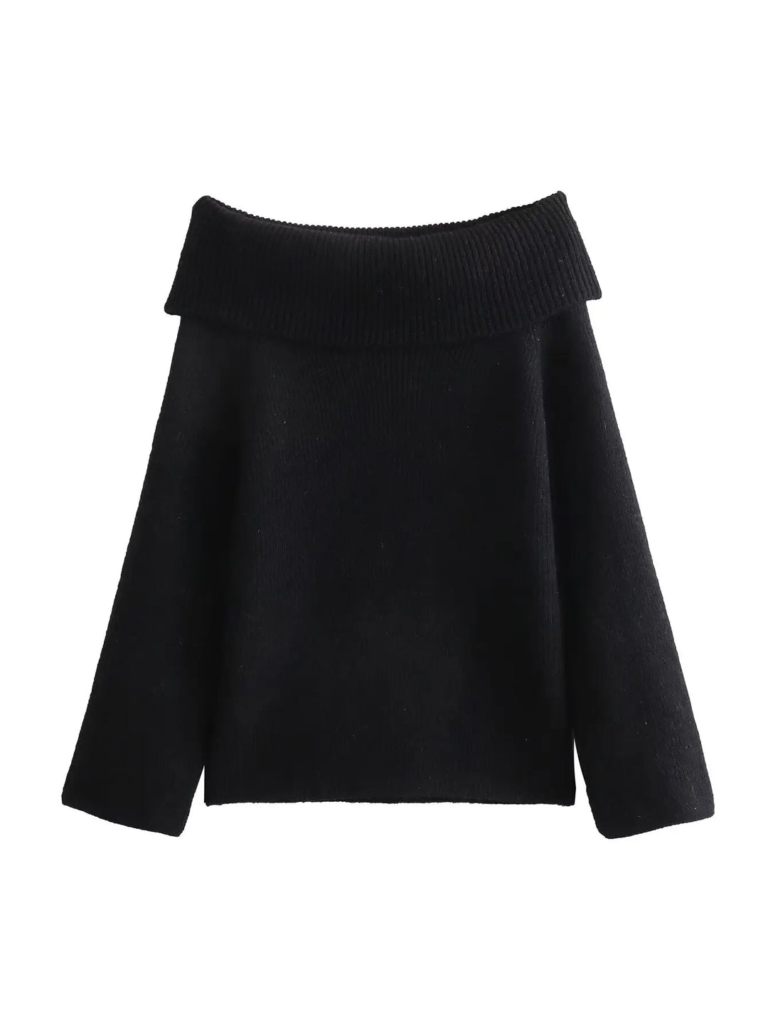 Offshoulder strikbluse til kvinder