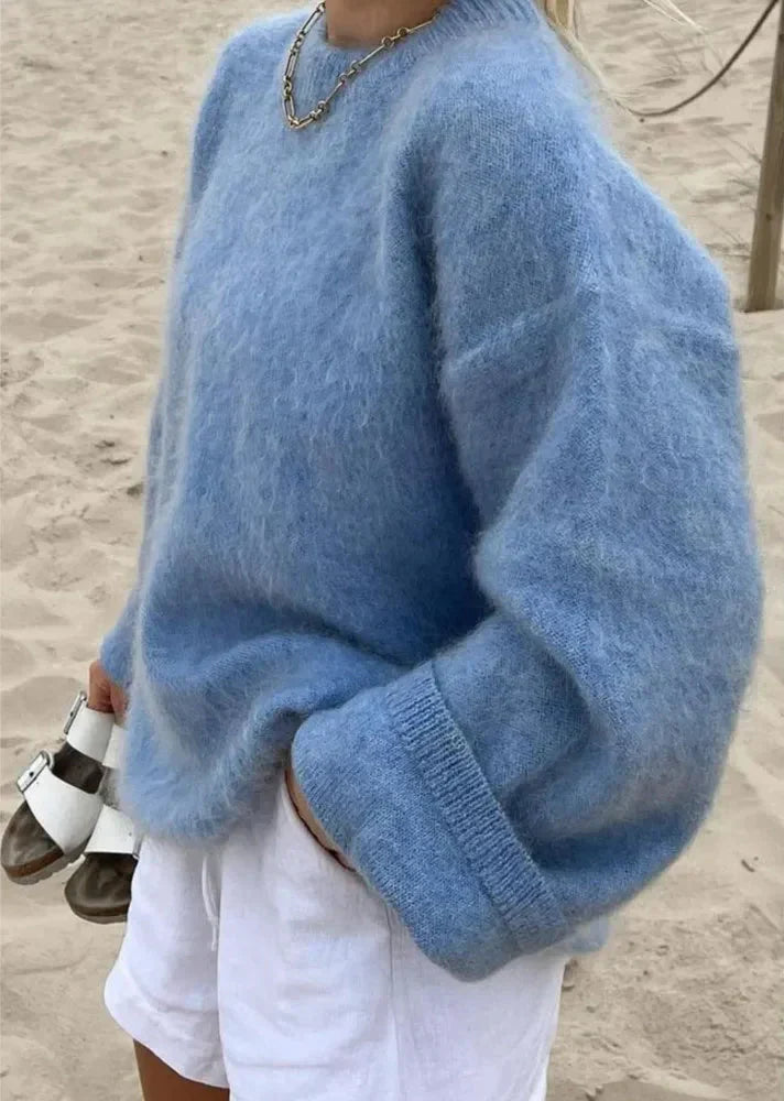 Oversized dame sweater – rund hals