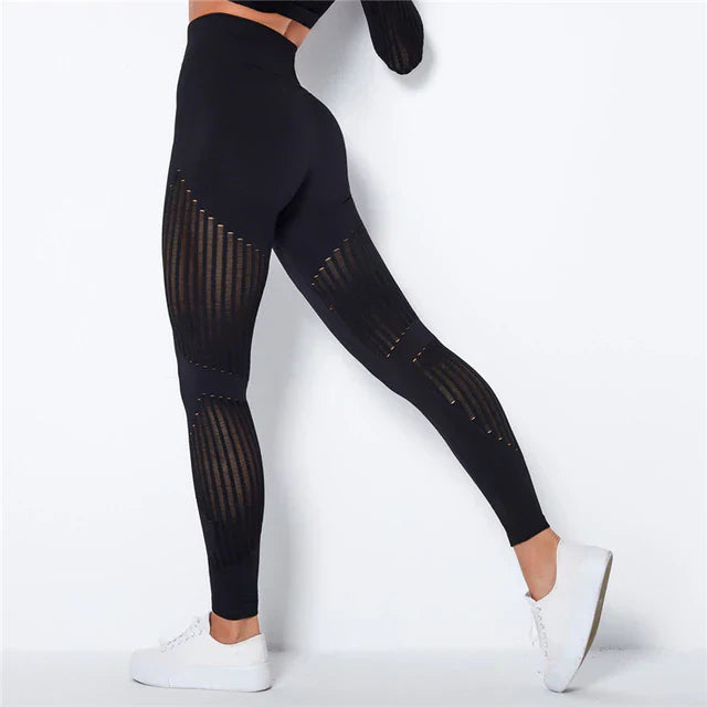 Dame kompressionsleggings – høj talje træningsleggings