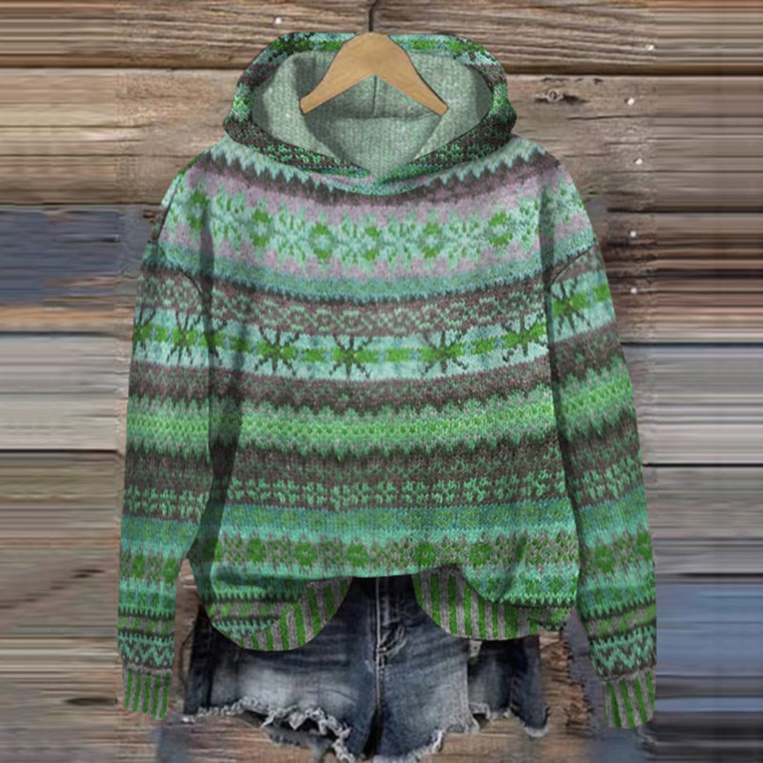 Dame hættetrøje – hoodie med hætte