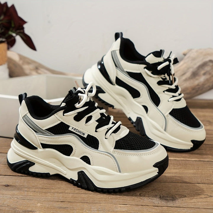Dame sneakers med høj sål