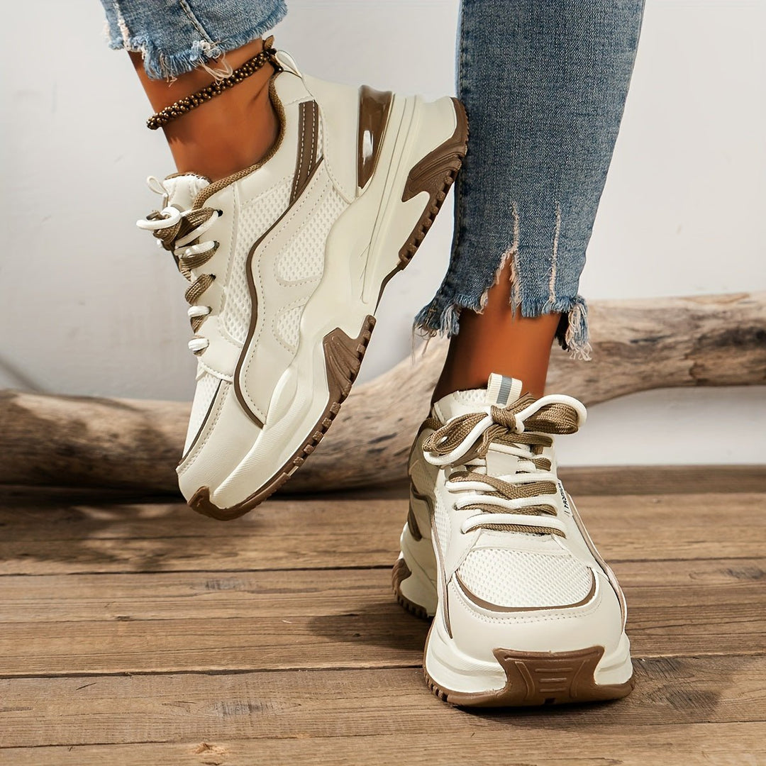 Dame sneakers med høj sål