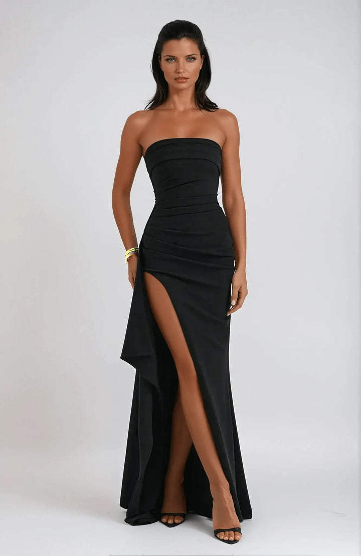 Kvinders Stropfri Elegant Slidskjole | Maxi